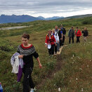 10 August: The Queen opens the coastal paths on the island Vannøy in Karlsøy municipality (Photo: the Royal Court).